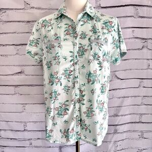 Woolrich Floral Snap Button Shirt Cottagecore Western Cotton Womens Small